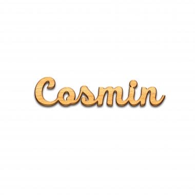 Decor nume Cosmin debitat laser